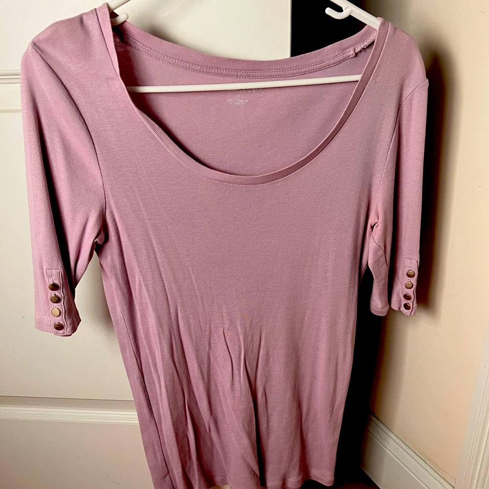 Ann Taylor Scoop Neck Tee